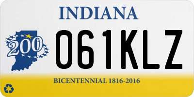 IN license plate 061KLZ