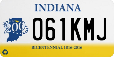 IN license plate 061KMJ