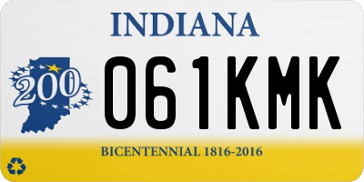 IN license plate 061KMK