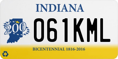 IN license plate 061KML