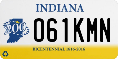 IN license plate 061KMN