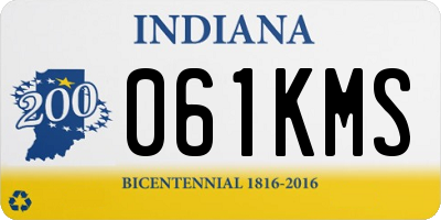IN license plate 061KMS