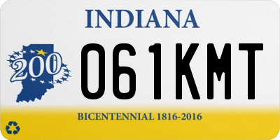IN license plate 061KMT