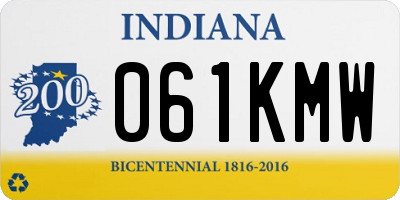 IN license plate 061KMW