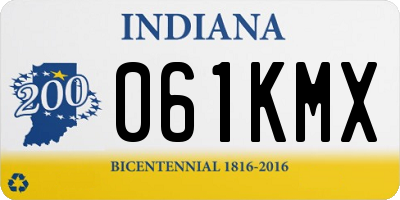 IN license plate 061KMX