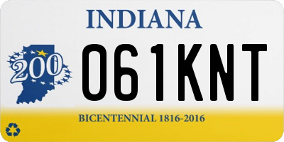 IN license plate 061KNT