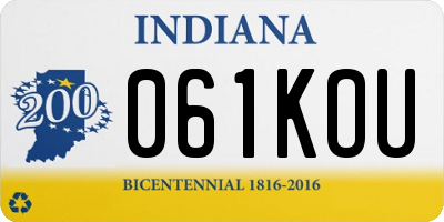 IN license plate 061KOU