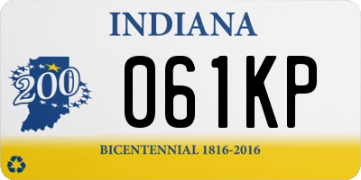 IN license plate 061KP