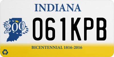 IN license plate 061KPB