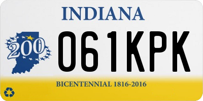 IN license plate 061KPK