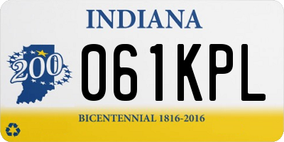 IN license plate 061KPL