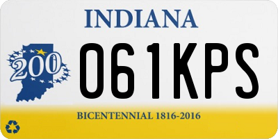 IN license plate 061KPS