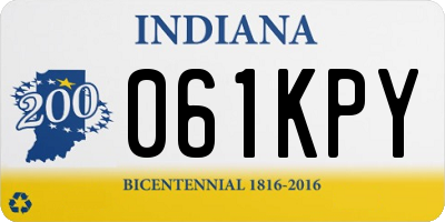 IN license plate 061KPY