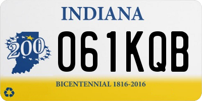 IN license plate 061KQB