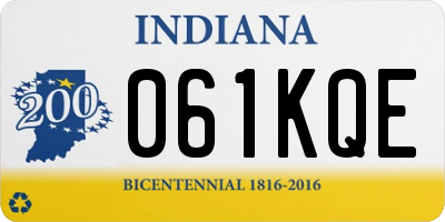 IN license plate 061KQE