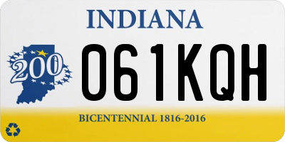 IN license plate 061KQH