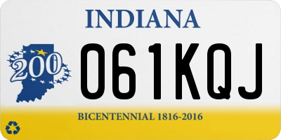 IN license plate 061KQJ