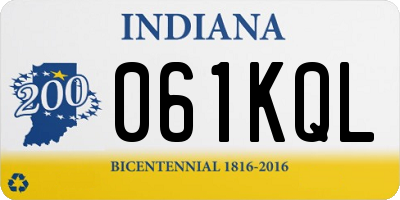 IN license plate 061KQL
