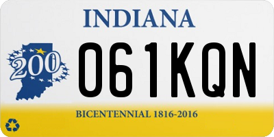 IN license plate 061KQN