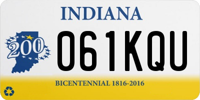 IN license plate 061KQU