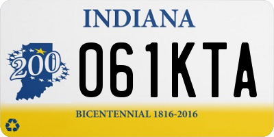 IN license plate 061KTA