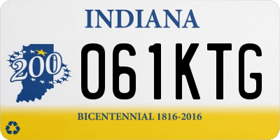 IN license plate 061KTG