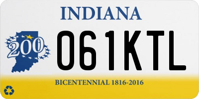 IN license plate 061KTL