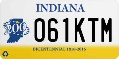 IN license plate 061KTM