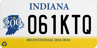 IN license plate 061KTQ