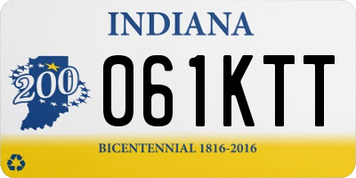 IN license plate 061KTT