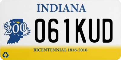 IN license plate 061KUD