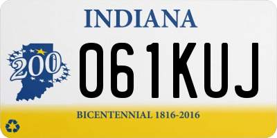 IN license plate 061KUJ
