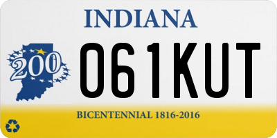 IN license plate 061KUT