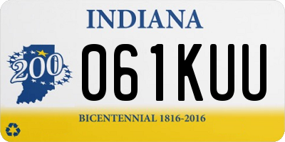IN license plate 061KUU