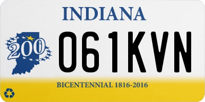 IN license plate 061KVN