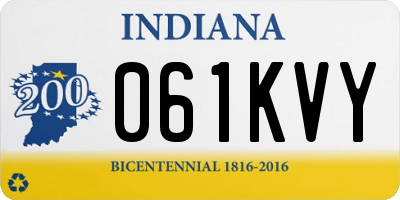 IN license plate 061KVY