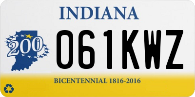 IN license plate 061KWZ