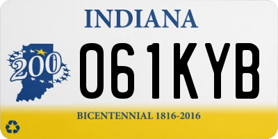 IN license plate 061KYB