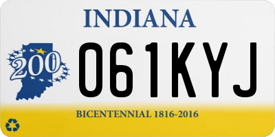 IN license plate 061KYJ