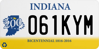 IN license plate 061KYM