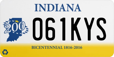 IN license plate 061KYS