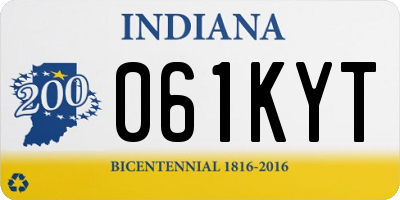 IN license plate 061KYT
