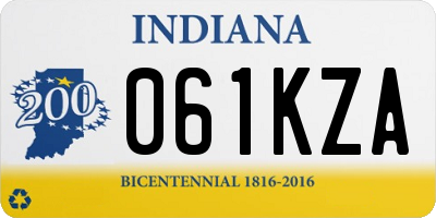 IN license plate 061KZA