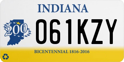 IN license plate 061KZY