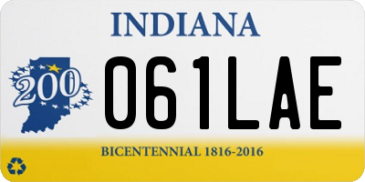 IN license plate 061LAE
