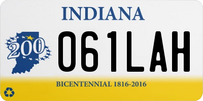 IN license plate 061LAH