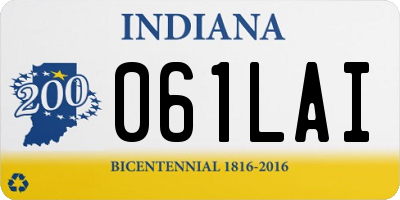 IN license plate 061LAI