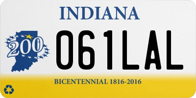 IN license plate 061LAL