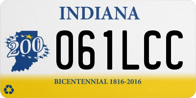 IN license plate 061LCC
