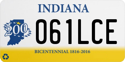 IN license plate 061LCE